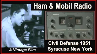 HAM Radio in Emergency Civil Defense Communications Vintage 1951 New York City Hammarlund