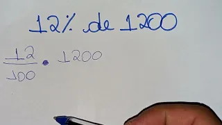 12% de 1200 - Porcentagem - Como calcular?