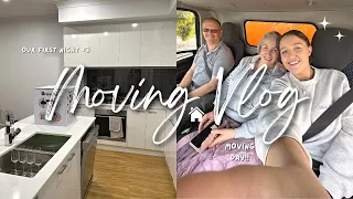 MOVING VLOG: moving day, deliveries + first night in our new house 🏡