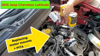 2015 Cherokee Latitude motor mount replacement - What a PITA!