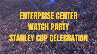 Inside Enterprise Center for the moment the Blues won the Stanley Cup