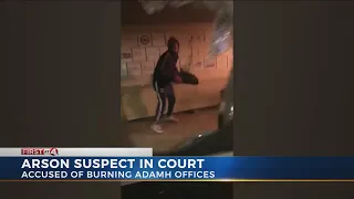 Arson suspect in court, accused of burning ADAMH offices