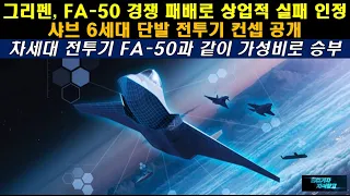 [#459] 그리펜, FA-50 경쟁 패배로 상업적 실패 인정! 샤브 6세대 단발 전투기 컨셉 공개. 차세대 전투기 FA-50과 같이 가성비로 승부#그리펜 NG#FA50 블록 20