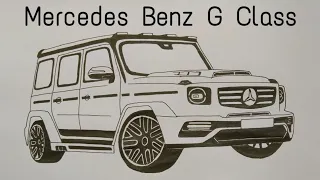 Mercedes Benz G Class Drawing step by step.