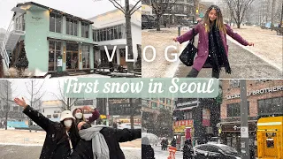 Зима в Корее ❄️ первый снег | KOREA VLOG