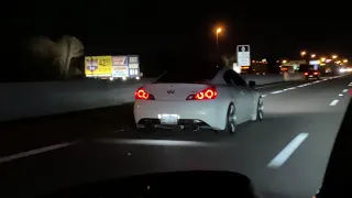 Infiniti G37 Shooting Flames