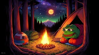 Ｃｈｉｌｌ　Ｎｉｇｈｔ　Ｃａｍｐｉｎｇ ⛺  Soothing Lofi Vibes for a Cozy Night Camping ~ Lofi Hip Hop ~ Chill With Pepe