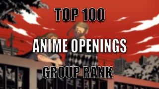 Top 100 Anime Openings [Group Ranking]