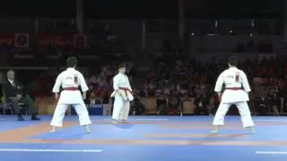 Highlights of the gold medal quest of Female Team Kata at Karate World Championships