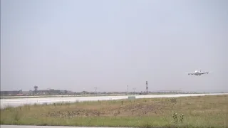 Emirates A380 landing at Islamabad International Airport