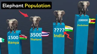 Elephant population by Country 2023