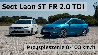 Seat Leon ST FR 2.0 TDI 150KM vs 184KM - test przyspieszenia / acceleration 0-100 km/h