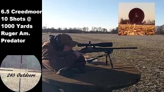 6.5 Creedmoor At 1000 Yards w/ Ruger American Predator