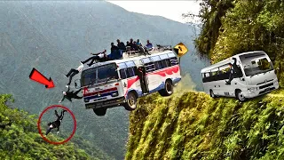 ☠️☠️ MOST DANGEROUS ROADS IN THE WORLD | Deadly Roads | Crazy Driving Skills  #satisfyingvideo