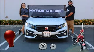 My Honda Civic Si got the Hybrid Racing Treatment | Hybrid Racing Short Shifter & Cable Bushings