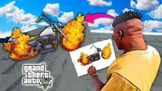 GTA 5 but EVERYTHING I Draw Turns REAL(PART-2) !! MALAYALAM !!