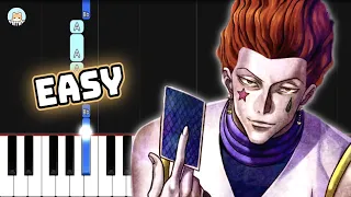 [full] Hunter x Hunter OST - "Hisoka's Theme" - EASY Piano Tutorial & Sheet Music