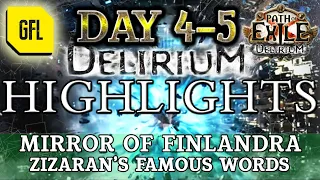 Path of Exile 3.10: DELIRIUM DAY #4-5 Highlights MIRROR OF FINLANDRA, @Zizaran FAMOUS LAST WORDS.