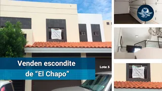 Casa donde se escondió “El Chapo” se vende en más de 2 mdp