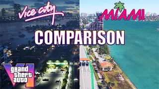 GTA 6: 10+ NEW Vice City Locations Compared to REAL LIFE Miami, Florida! (3D Views + Real Photos )