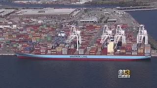 Port Of Baltimore Welcomes Largest Container Ship To Ever Visit Maryland