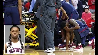 South Carolina State player collapses in loss at NC State