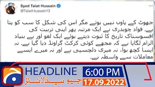 Geo News Headlines 6 PM | 17 September 2022