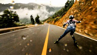 Colombian Downhill Roller Girl Raw Run