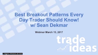 Best Breakout Patterns Every Day Trader Should Know! (Live Webinar)