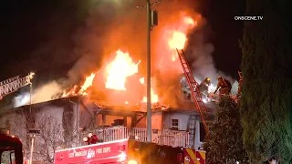 Three Injured When Multi Family Home Catches Fire | Hollywood