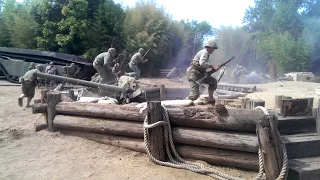 Tarawa battle, living history reenactment (Nimitz Museum)