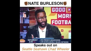 Nate Burleson speaks out on Seattle Seahawk Chad Wheeler attempted murder against his girlfriend