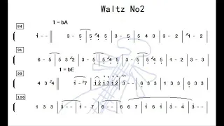 第二圆舞曲 by Dmitri Shostakovich  Waltz No  2 降E调伴奏 - instrumental in E flat