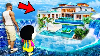 Franklin Buy LUXURY WATER HOUSE To Surprise SHINCHAN and CHOP in GTA 5