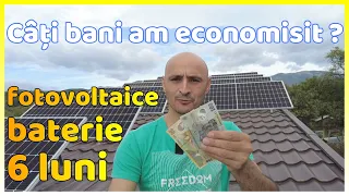 6 luni cu FOTOVOLTAICE și ACUMULATOR. Câți kwh am produs și câți  BANI am economisit. Ce am greșit!