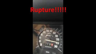 90 - 215 km/h Alfa GTV6 2.5 Rev limiter in 5e gear!!!!!!