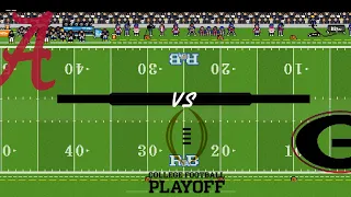 1 ALABAMA VS 3 GEORGIA: RETRO BOWL SIMULATION