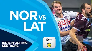 HIGHLIGHTS | NOR vs LAT | Round 5 | Men's EHF EURO 2022 Qualifiers