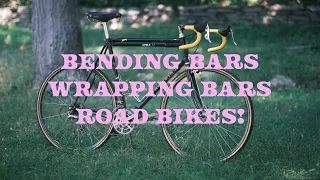 Bending a handlebar for my road bike build and grandis 1986 bike check