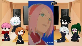 Jujutsu Kaisen react to Y/n as Sakura haruno part last part