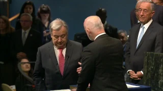 Присяга будущего Генерального секретаря ООН