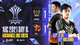 AIC 2021: 5th Anniversary | ARC vs FL Game 1 Mic Check - Garena AOV (Arena of Valor)