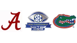 2016 SEC Championship, #1 Alabama vs #15 Florida (Highlights)