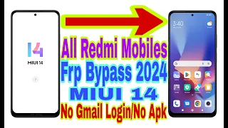 All Redmi MIUI 14 Frp Bypass |New Trick 2024| Bypass Google Account/No Pc 100% Working By Tech Babul