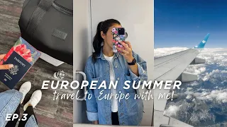 TRAVEL DAY VLOG - flying to Europe, airport essentials & more! ✈️ EUROPEAN SUMMER SERIES 2023, ep. 3