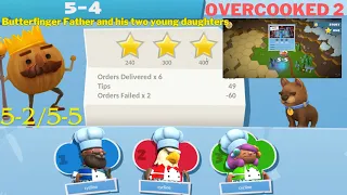 Overcooked 2-- finally achieved 58 stars and reached level 5-5.