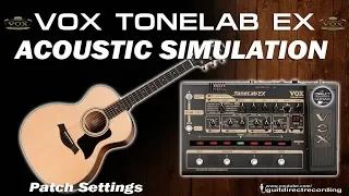 ACOUSTIC SIMULATION on VOX Tonelab EX using a Stratocaster.