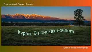 Едем на Алтай:  Бердск - Ташанта. Курай -  в поисках ночлега. Путевые заметки фотографа. (1 часть)