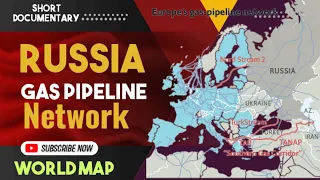 Russia Gas Pipelines to Europe Map /  Russia has threatened to cut off gas supplies to Europe Map