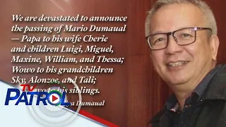 Batikang ABS-CBN reporter na si Mario Dumaual, pumanaw na | TV Patrol